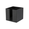 Konrad S. Memo Cube, 10 x 10 x 10cm, PU Leather, Black