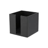 Konrad S. Memo Cube, 10 x 10 x 10cm, PU Leather, Black