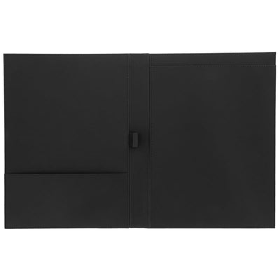 Konrad S. Conference Folder for A4 Notepad, PU Leather, Black