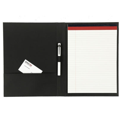 Konrad S. Conference Folder for A4 Notepad, PU Leather, Black