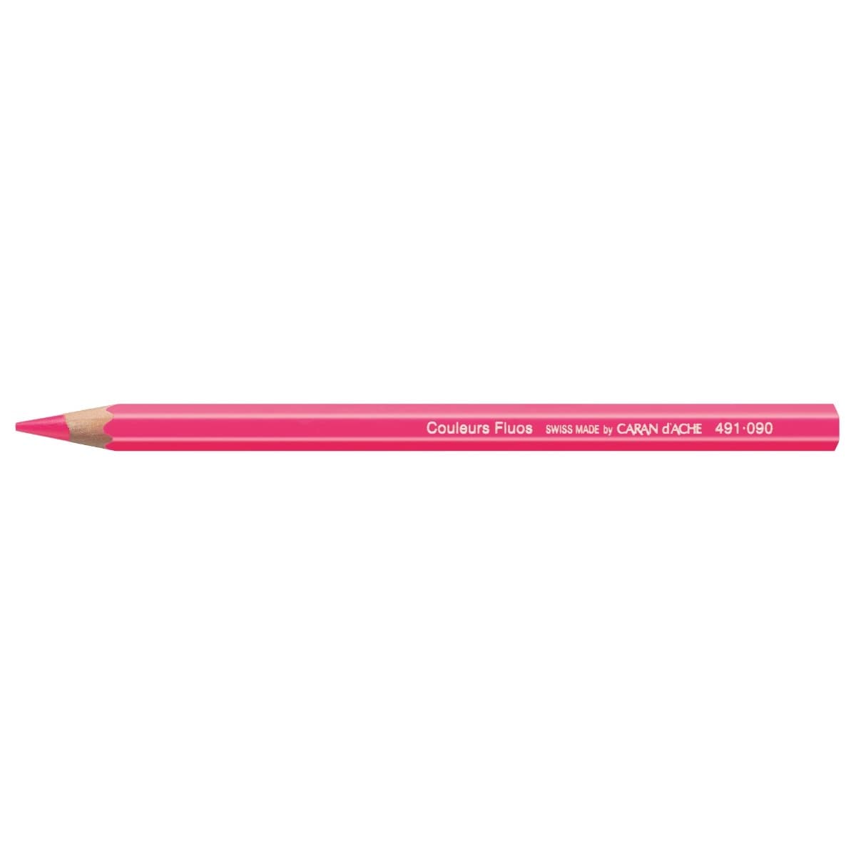 CARAN d'ACHE Fluorescent Color Pencil, Pink
