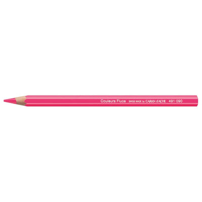 CARAN d'ACHE Fluorescent Color Pencil, Pink