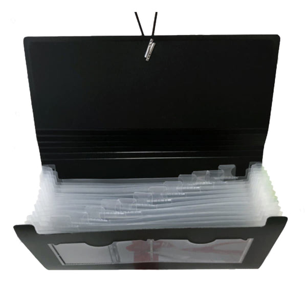 Deluxe Cheque Expanding File with elastic fastener, 13 Pockets, Assort ...