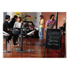 Bi-Office Info Chalk Board, free standing, double sided, 45x60cm, Black Frame