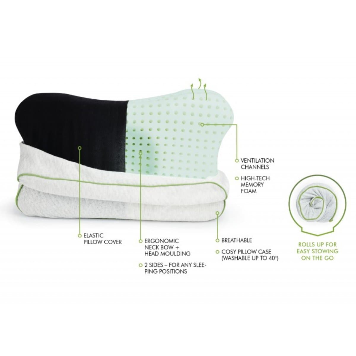 Roll up hot sale pillow