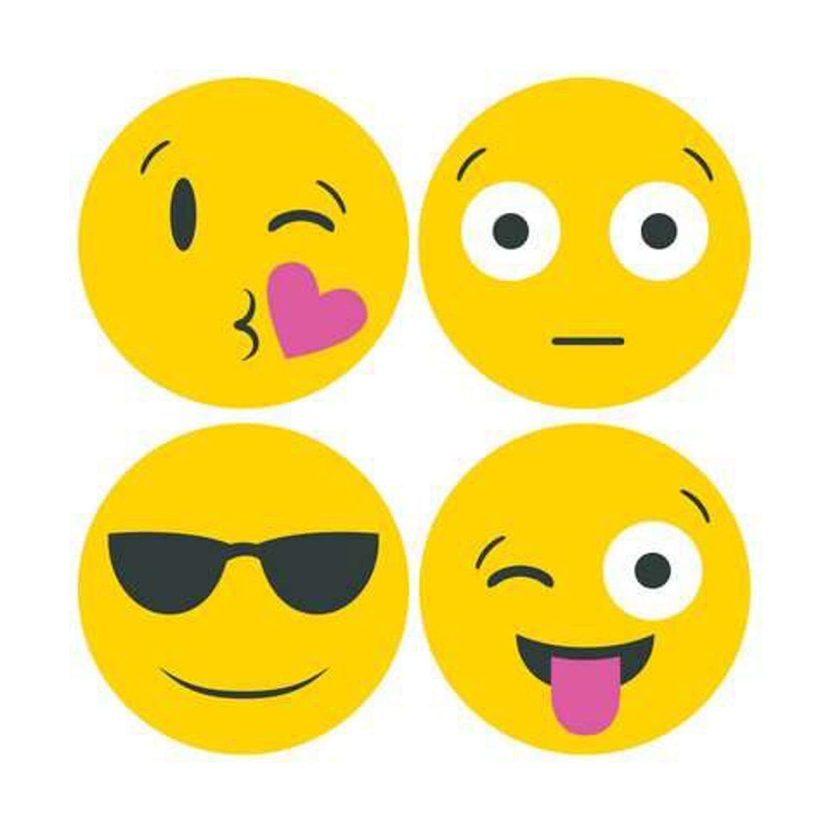 3M Post-it Notes BC-2030, Assorted Emoji, 73.6x73.6 mm, Yellow