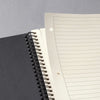 Sigel Spiral Notepad CONCEPTUM A4 with Index, Hardcover, Lined, Black