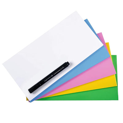 Legamaster Magic-Chart Notes, electrostatic sheets, 10 x 20 cm, 500/pack, Assorted Colors