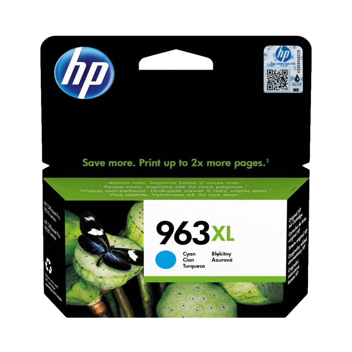 HP 963XL Cyan Ink Cartridge - 3JA27AE