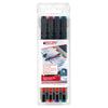 edding 140 S Permanent Multi-Marker Set Superfine, 0.3mm, 4/pack