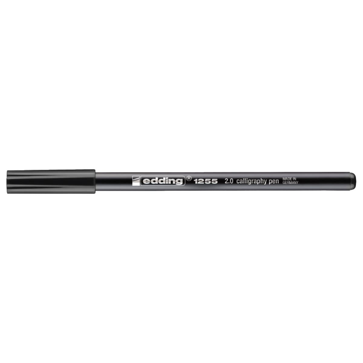 edding 1255 Calligraphy Pen, 2.0mm Chisel Tip, Black