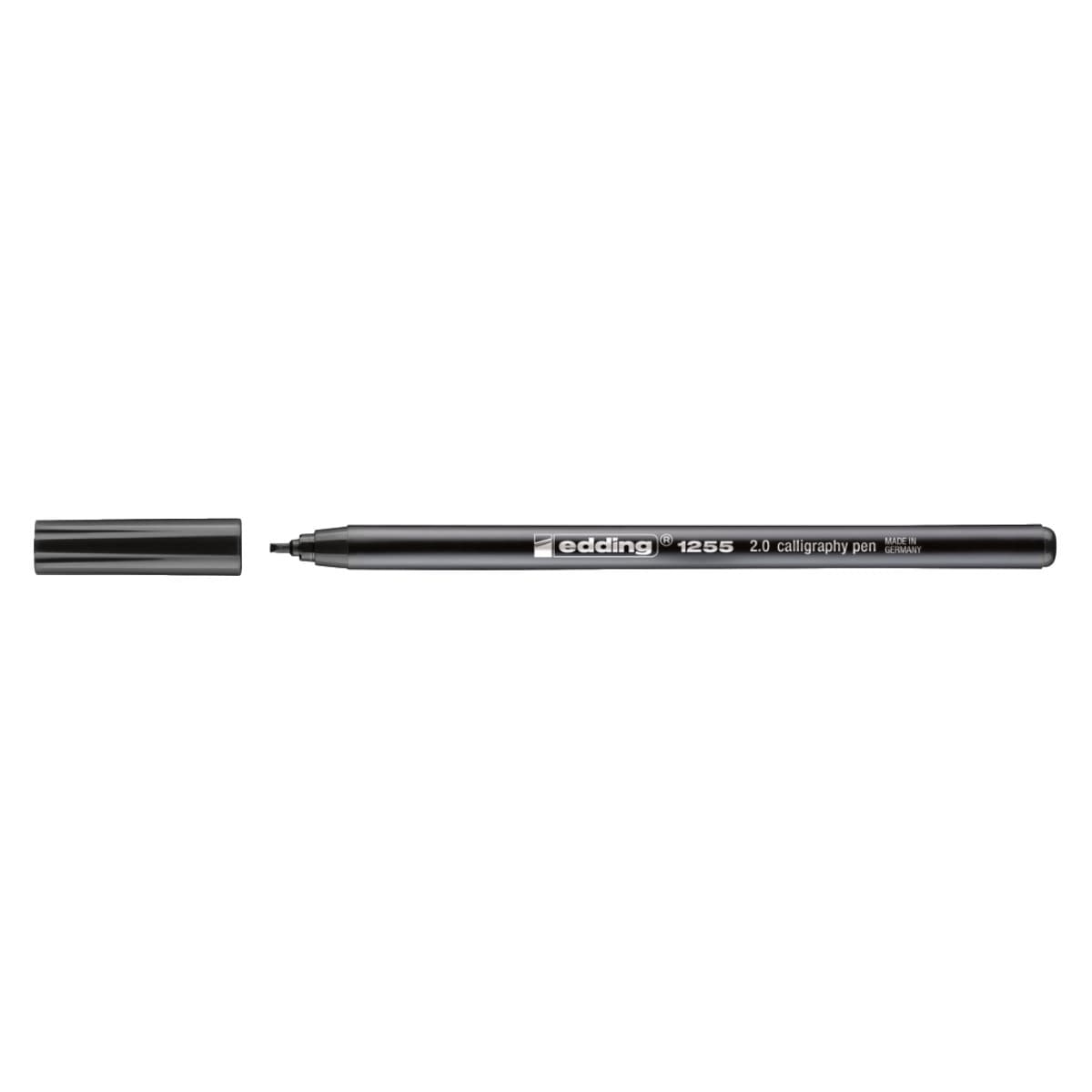 edding 1255 Calligraphy Pen, 2.0mm Chisel Tip, Black