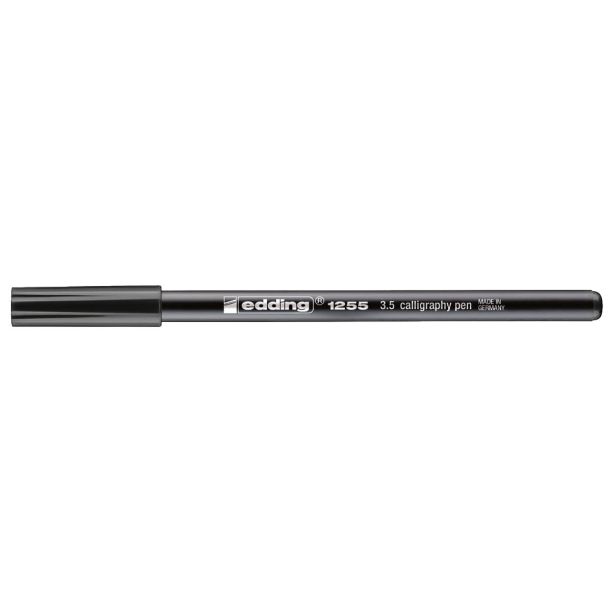 edding 1255 Calligraphy Pen, 3.5mm Chisel Tip, Black