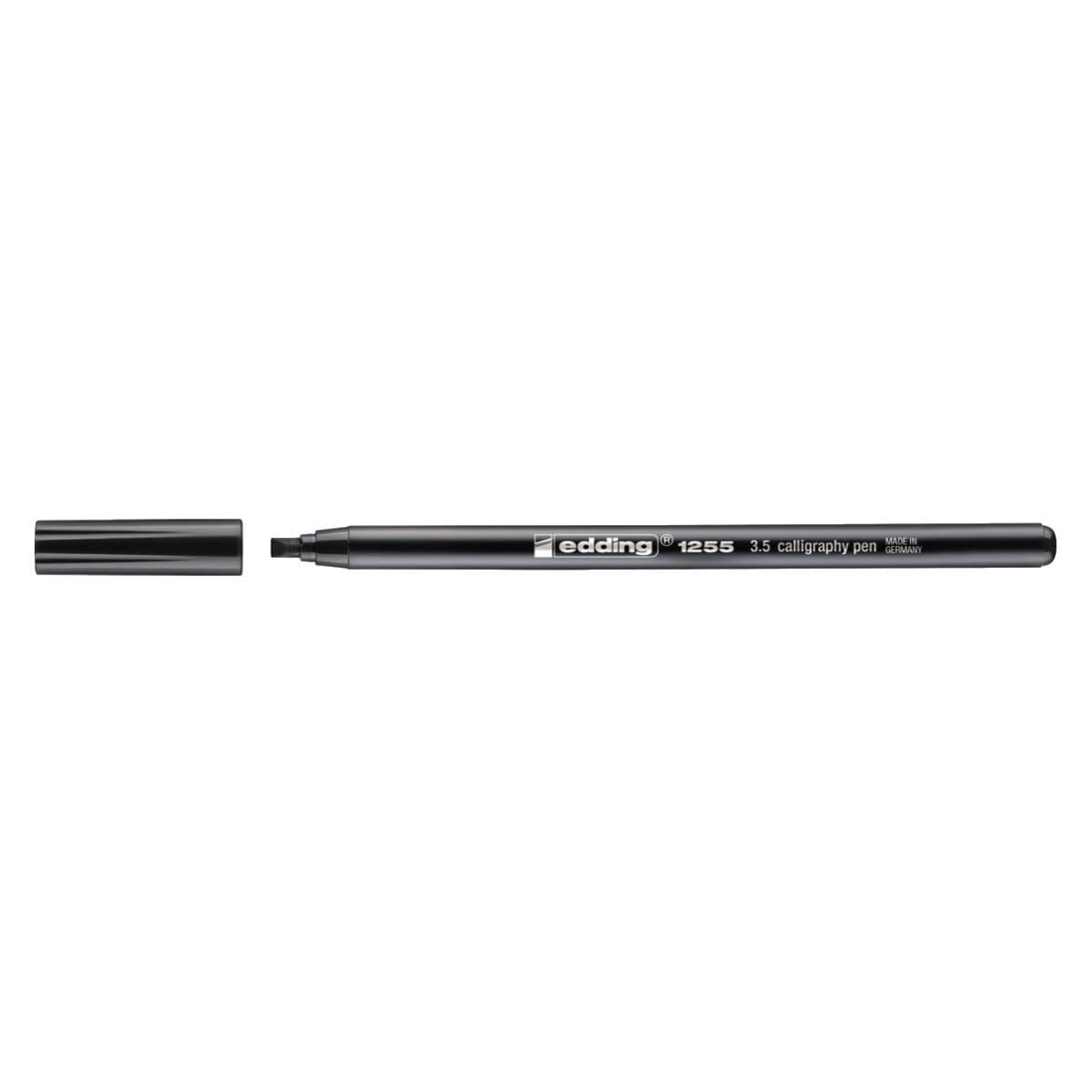edding 1255 Calligraphy Pen, 3.5mm Chisel Tip, Black