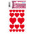 Herma Decor Stickers HEARTS, 3 sheets/pack, Red