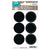 Herma Home Blackboard Sticker, Round Labels, 12/pack, Black