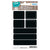 Herma Home Blackboard Sticker, Rectangle Labels, 14/pack, Black