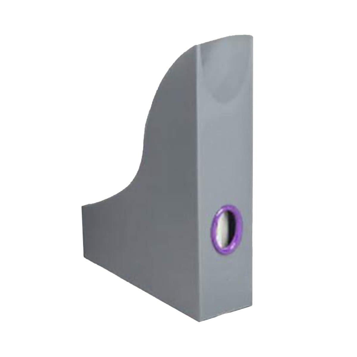 Durable Varicolor - Magazine Rack with coloured thumb hole, Anthrazite/Purple
