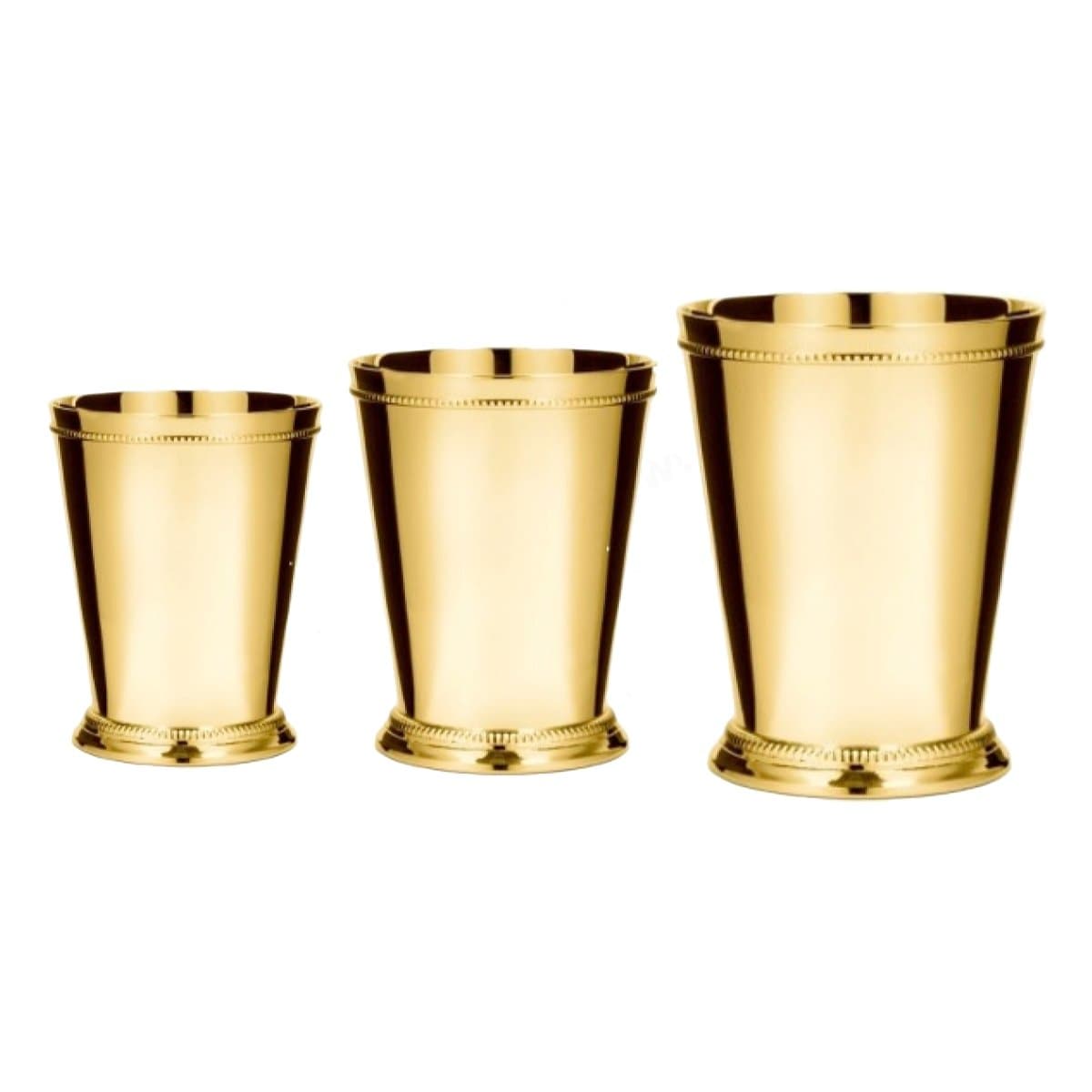 Brass Julep Cup Pen Holder, Golden Plated