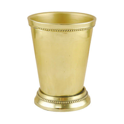 Brass Julep Cup Pen Holder, Golden Plated