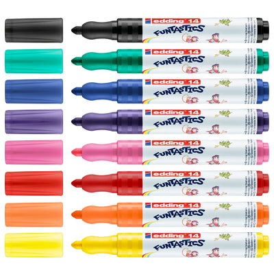 edding 14 FUNTASTICS Fibre Pen for Children, 3mm Bullet Tip, Yellow