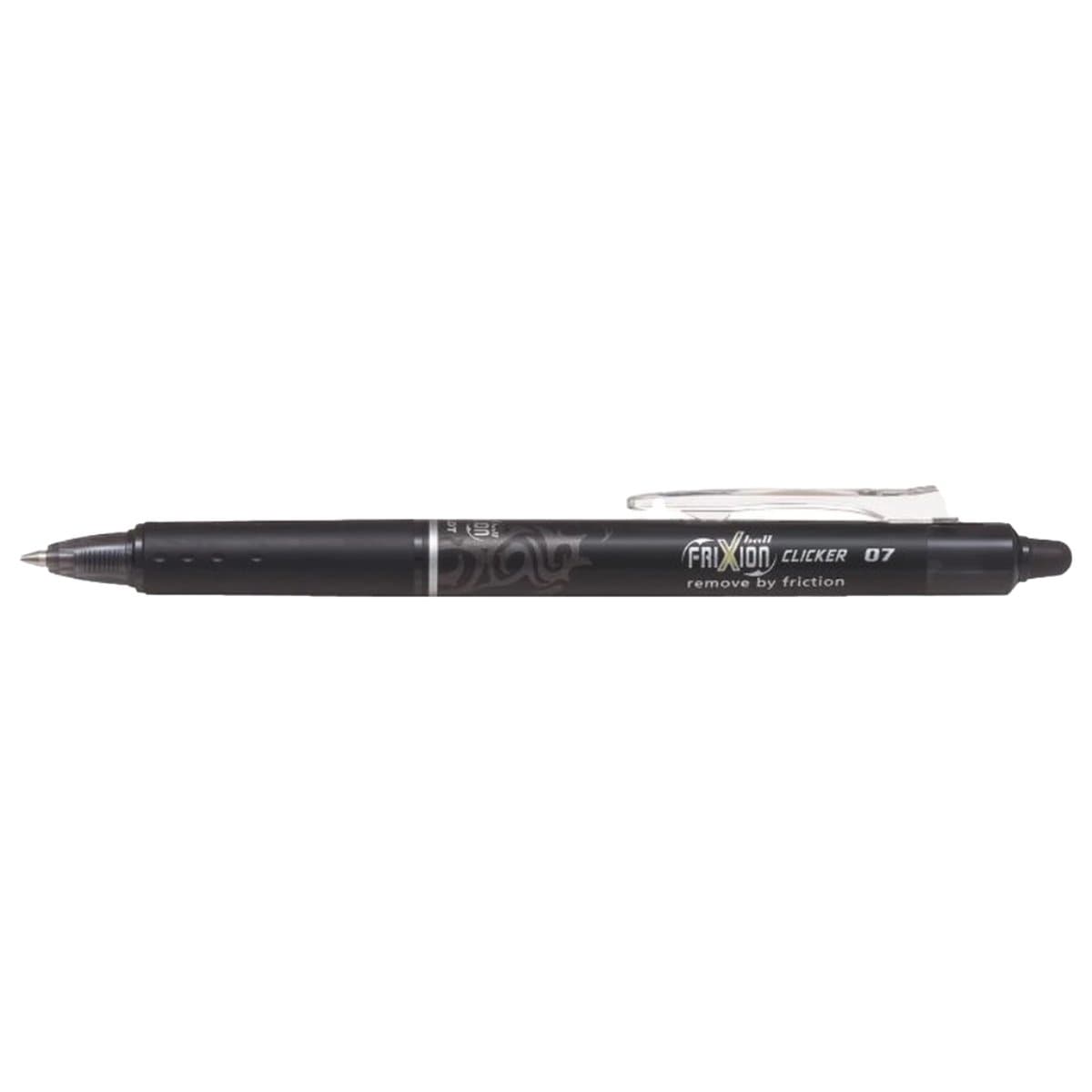 Pilot FriXion ball CLICKER, Erasable Gel Ink Roller, 0.7mm, Black