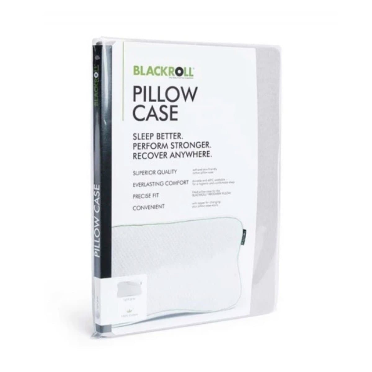 BLACKROLL Pillow CASE for Recovery Pillow, Jersey, Grey