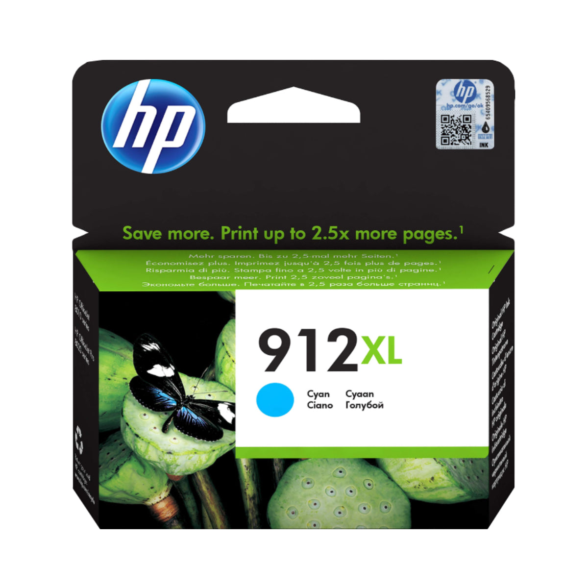 HP 912XL Cyan Ink Cartridge - 3YL81AE