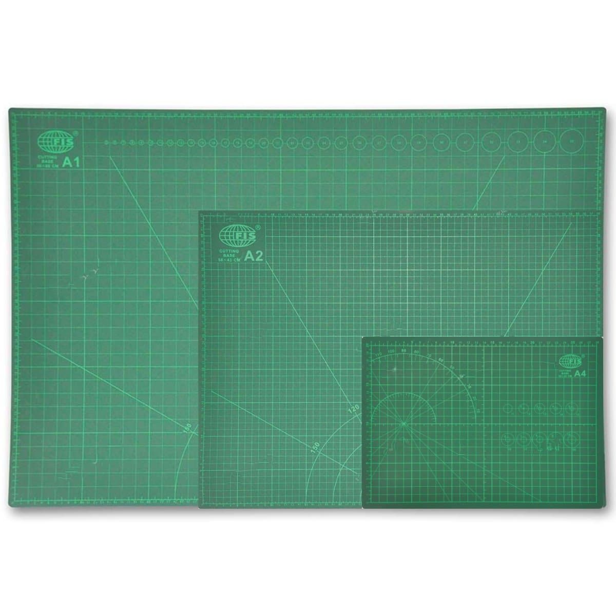 FIS Cutting Mat, Green - sizes A4, A3, A2, A1