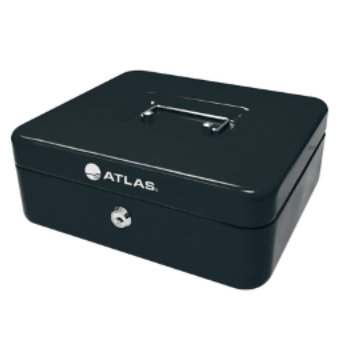 Atlas Cash Box Large 30x24x9cm, Black