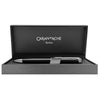 CARAN d'ACHE LEMAN EBONY BLACK Ballpoint Pen, Black/Silver Plated