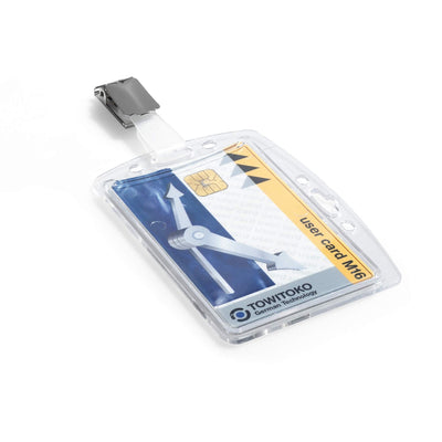 Durable Security Pass Holder with Clip