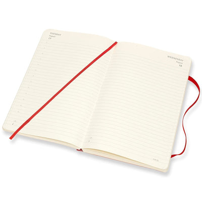 MOLESKINE 2025 Daily Diary/Planner A5, 13 x 21 cm, softcover, Scarlet Red