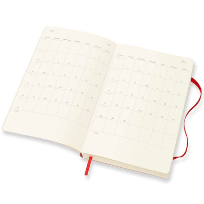 MOLESKINE 2025 Daily Diary/Planner A5, 13 x 21 cm, softcover, Scarlet Red
