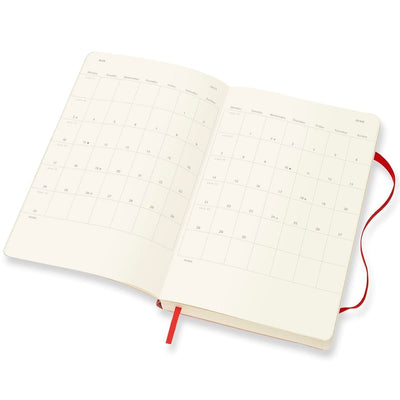 MOLESKINE 2024 Daily Diary/Planner A5, 13 x 21 cm, softcover, Scarlet Red