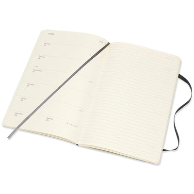 MOLESKINE 2026 Weekly Notebook Diary/Planner A5, 13 x 21 cm, softcover, Black