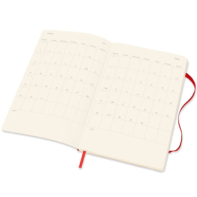 MOLESKINE 2024 Weekly Notebook Diary/Planner A5, 13 x 21 cm, softcover, Scarlet Red