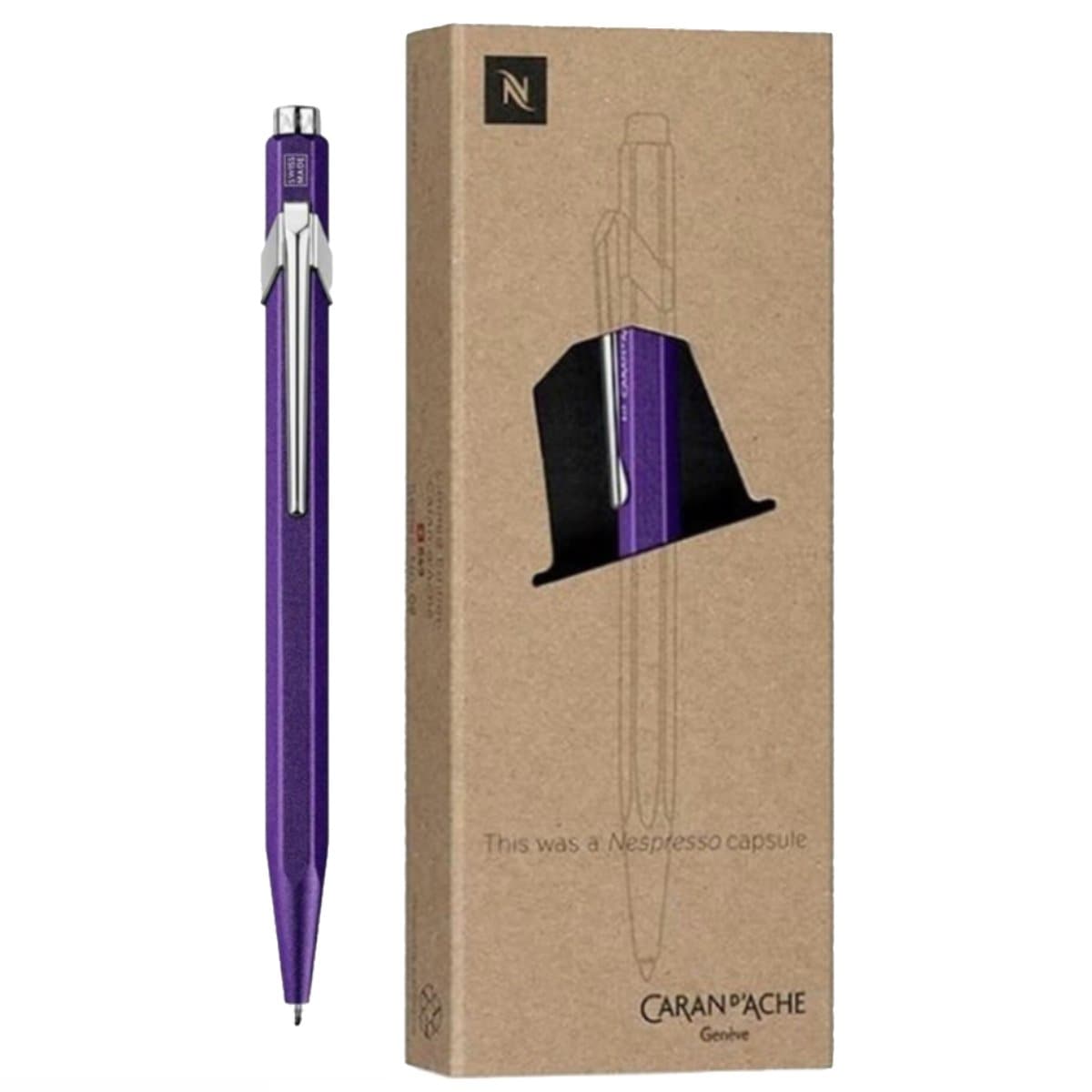 CARAN d'ACHE 849 Ballpoint Pen, NESPRESSO Edition III, 0.25mm, Purple