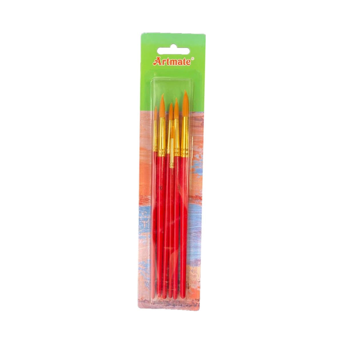 Artmate Round Paint Brushes, 6/set