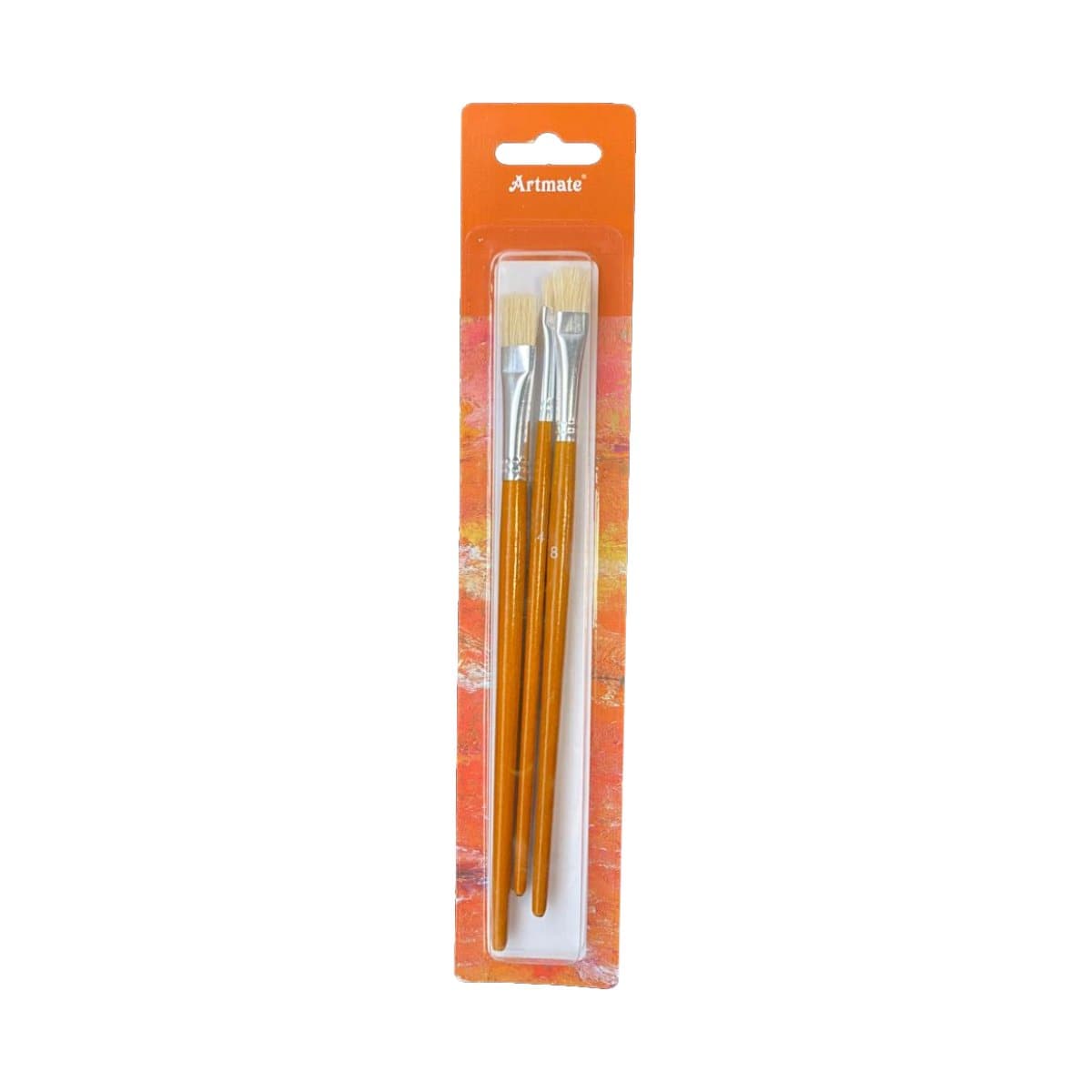 Artmate Flat Paint Brushes, 3/set
