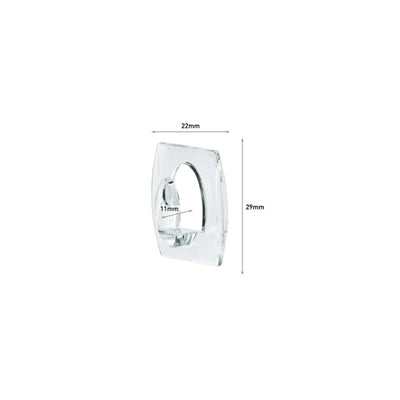 3M Command Mini Hooks, 6/pack, Clear