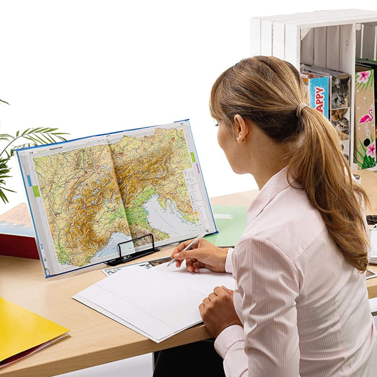 Herma Metal Reading Rack, Black