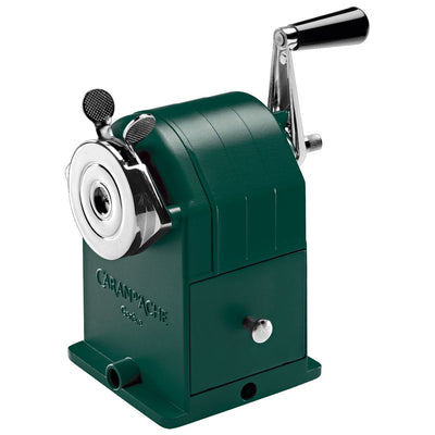 CARAN d'ACHE Metal Rotary Pencil Sharpener WONDER FOREST, Dark Green - Limited Edition