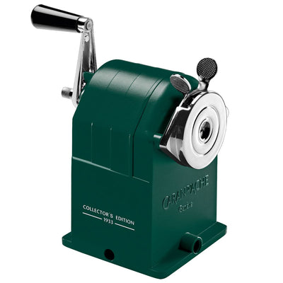 CARAN d'ACHE Metal Rotary Pencil Sharpener WONDER FOREST, Dark Green - Limited Edition