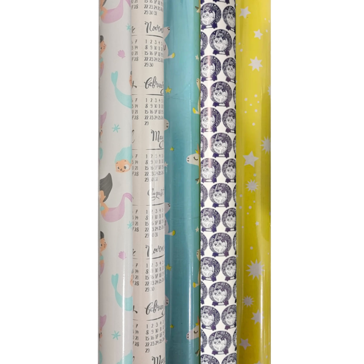 Clairefontaine Gift Wrapping Paper BABY, 70cm  x 2m, Assorted Colors, per Roll