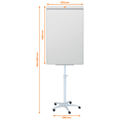 Nobo Impression Magnetic Pro Mobile Flipchart, 1056 x 678 mm