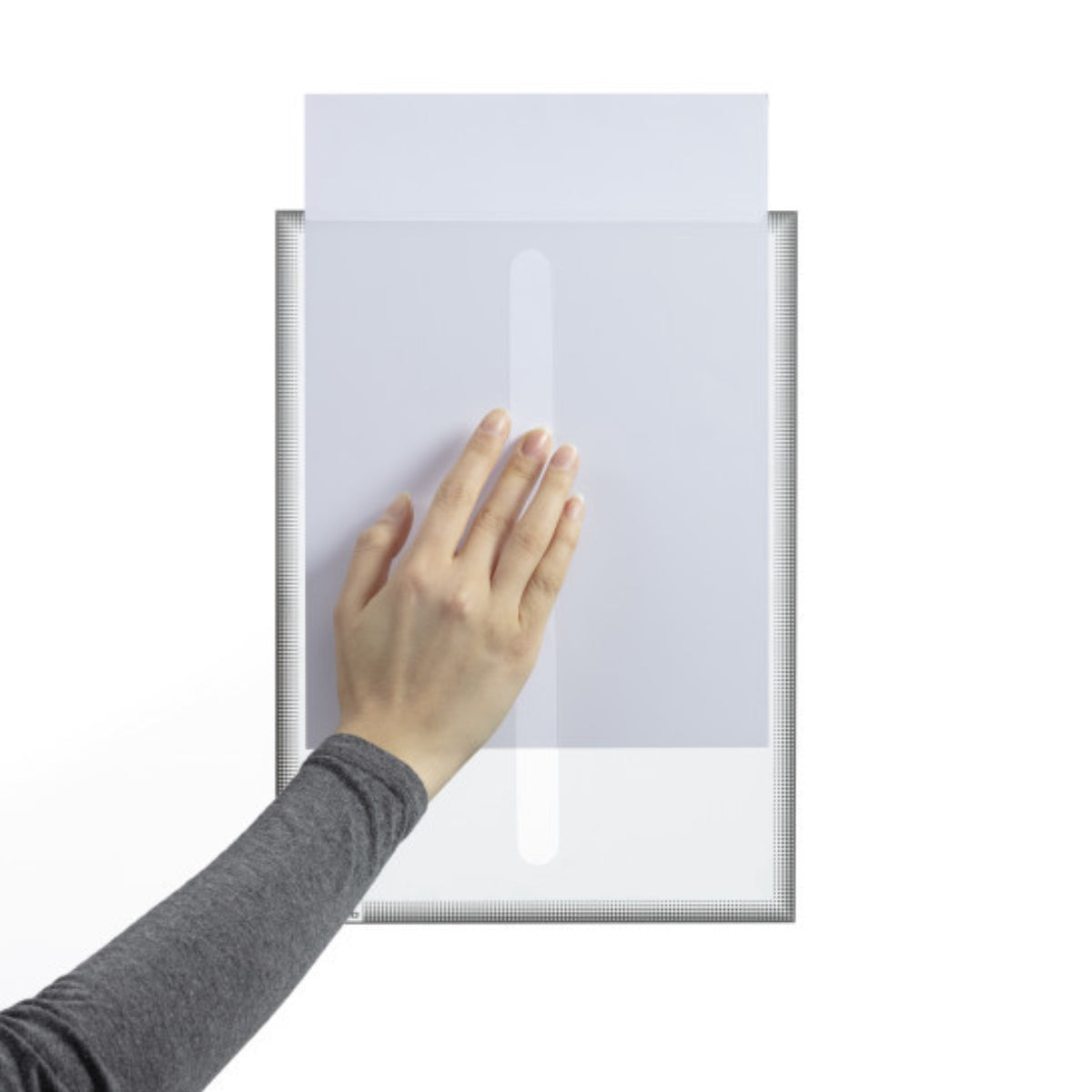 Durable INFO POCKET A4 Static Cling, 5/pack, Grey