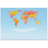 Sigel Paper Desk Pad WORLD, 595 x 410 mm, 30sheets/pad, Blue