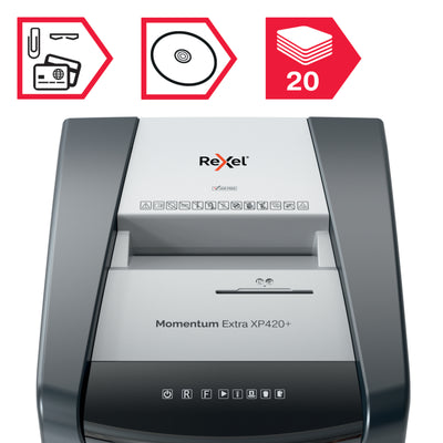 Rexel Momentum XP420+ Cross Cut Shredder
