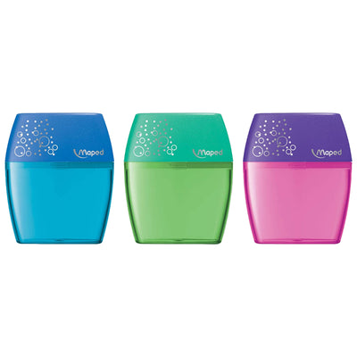 Maped Sharpener SHAKER 2 Holes, MD-534755, Assorted Colors